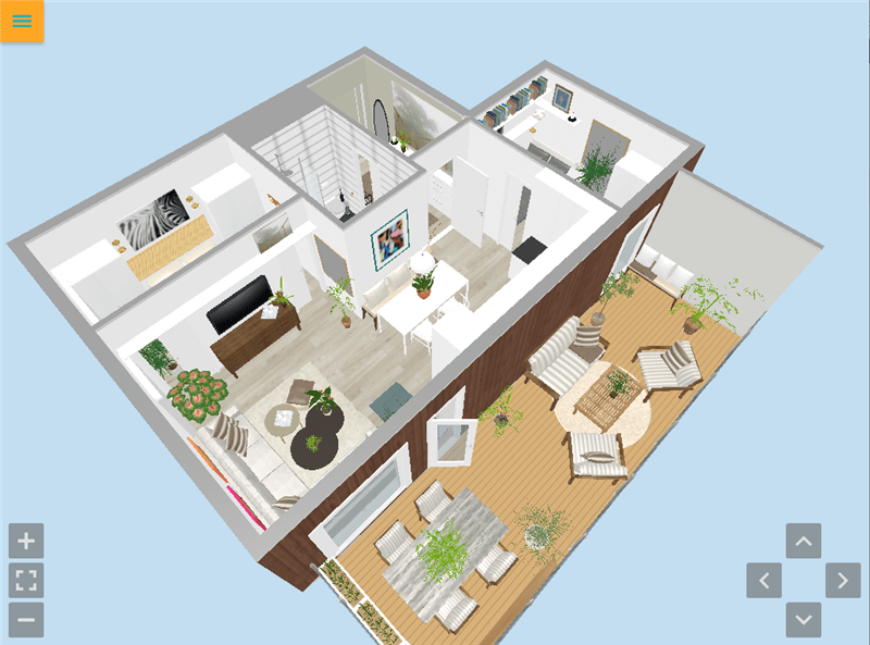 Create 2d and 3d floor plan and rendering using floorplanner by