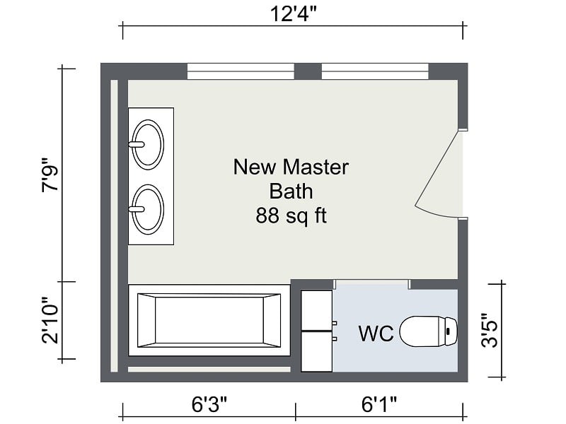 House Plan With Measurements In Meters