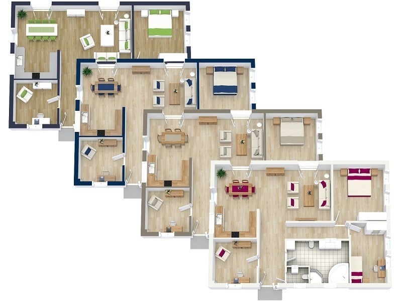 3d Floor Plans Roomsketcher, How To Draw 3d House Plans Free