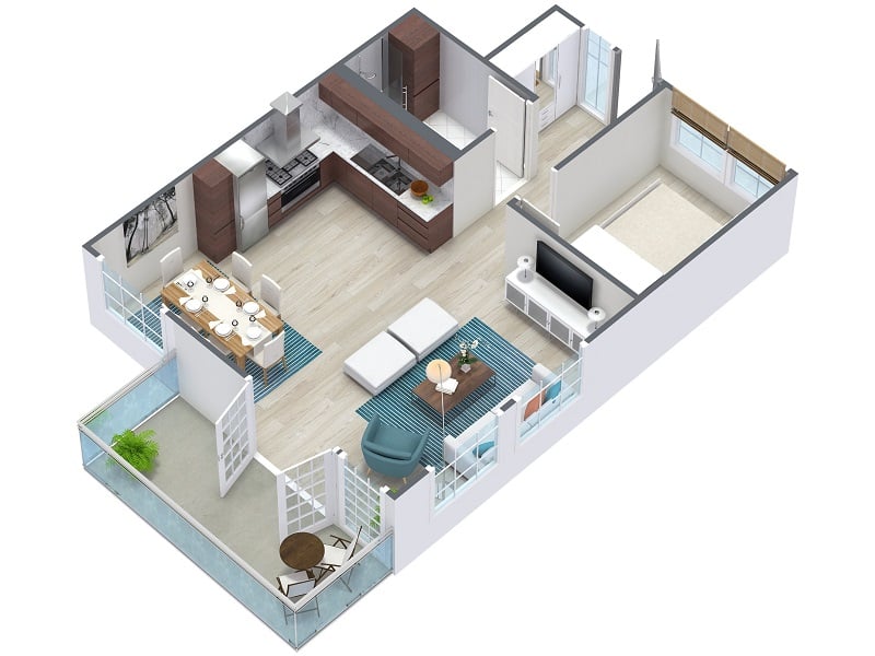 3d Floor Plans Roomsketcher, 3d Design House Plans Free