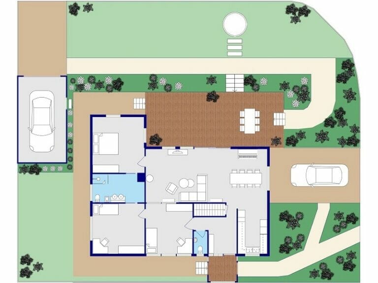 Site Plans Roomsketcher, How Long Does It Take An Architect To Draw Up House Plans