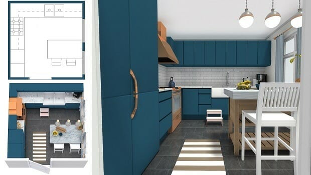 Kitchen Planner Roomsketcher, Kitchen Cabinet Design Tool Free