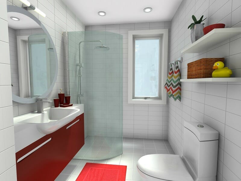 RoomSketcher Bathroom Planner 3D Photo 800x600 - Планирование ванной комнаты
