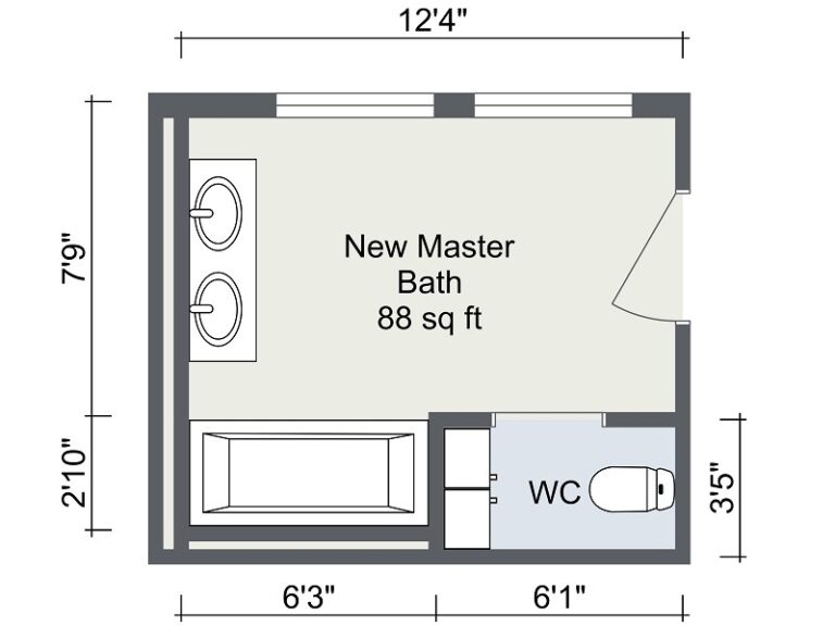 2D Floor Plans Modern House