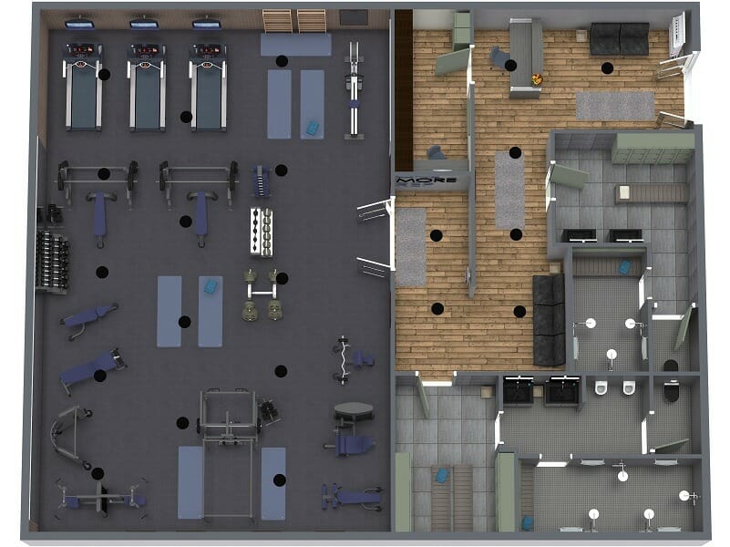 Design Your Gym Easy 3D Gym Planner RoomSketcher